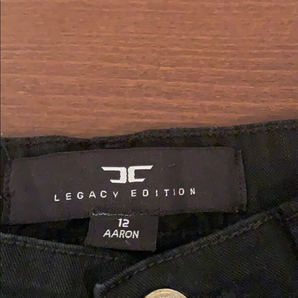 Boys all Black Legacy Edition Jeans size 12